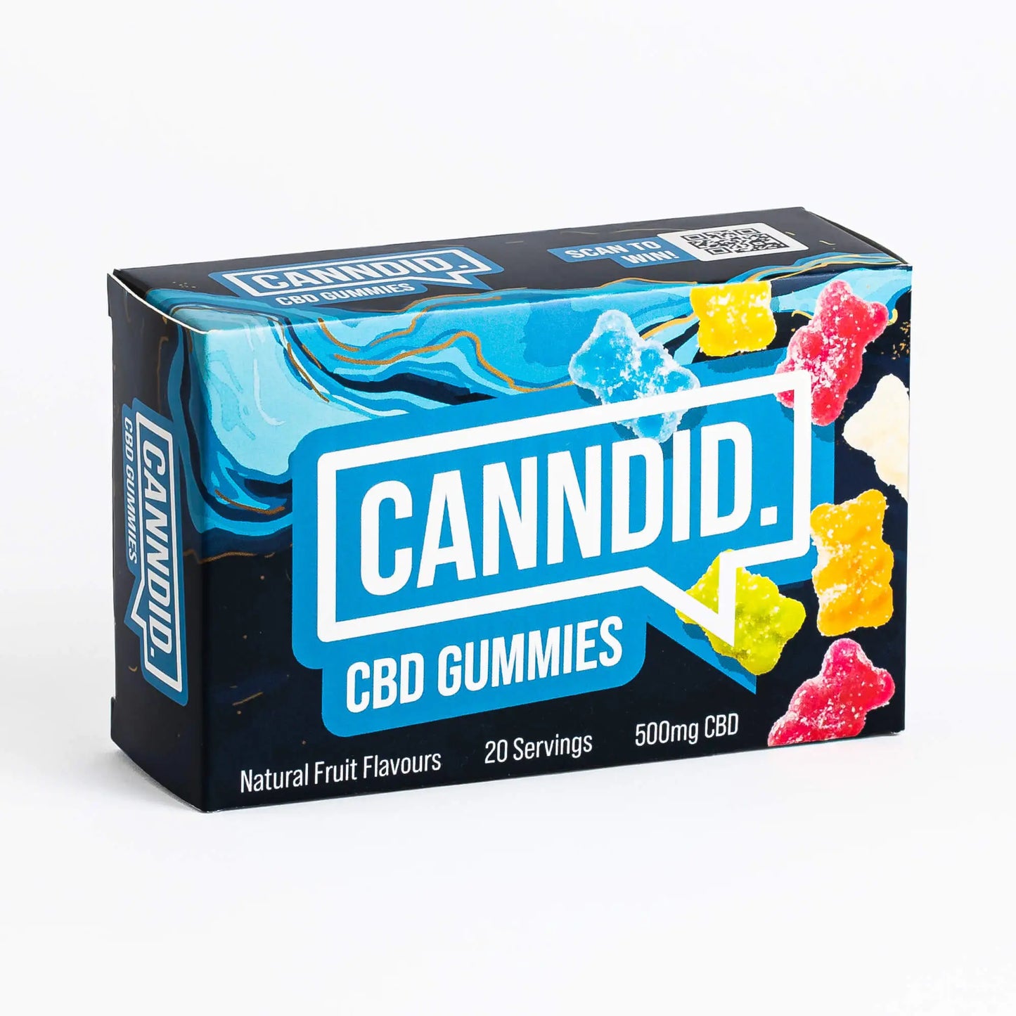 Canndid CBD Gummies | 500mg | 20 Gummies, Vegan