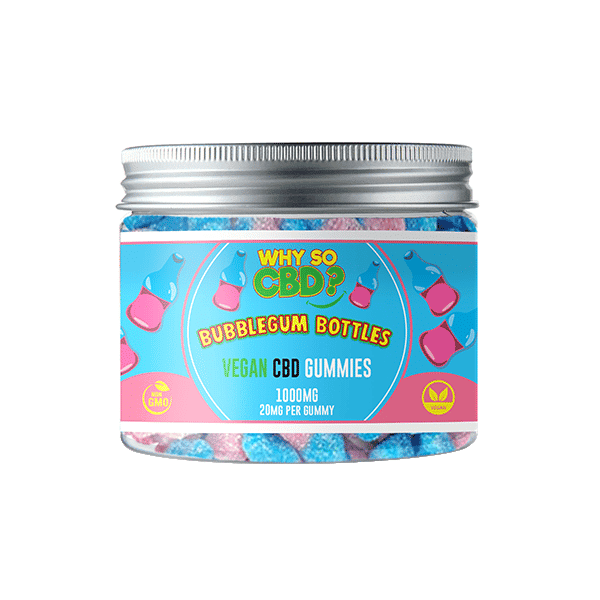 Why So CBD? Bubblegum Bottles, 1000mg, Vegan